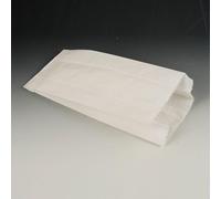 [11533] PAPSTAR Sachet à soufflet en papier, blanc (L)130 x (P)70 x (H)280 mm