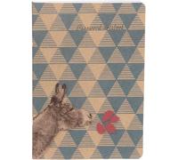 115480c - Un Carnet Mots De Passe Avec Rabat Motifs Biche/Ane/Raton Laveur A5 14,8x21cm 32 Pages Imprimées Papier Ivoire 90g Couv. Kraft - Funny Company - 3 Visuels, Livraison Aléatoire[X532]