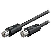11564 Câble 10m prise coaxiale 9,5 mm, connecteur coaxial 9,5 mm noir Goobay