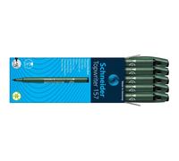 [115701-10] SCHNEIDER Lot de 10 Stylos fibre Topwriter 157 08 noir