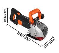 115mm 133mm électrique mur Chaser sans soudure rainure découpeuse charge maximale 4KW 4.8KW acier béton scie circulaire Slotter(133mm)