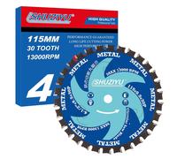 115mm 30T,Central Hole 9.5mm,Kerf Super Fine 1.6mm,Circular Saw Blade,Cordless Saw As Accessories,For Cutting Metal,Steel Iron Bar,Sheet Metal