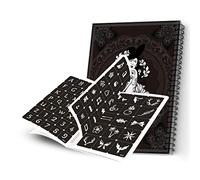 115pcs Album De Pochoirs De Tatouage à L'aérographe, Kit De Tatouage Au Henné Pailleté Portable Modèle De Tatouage Temporaire Modèle D'art Corporel Pour la Peinture Corporelle