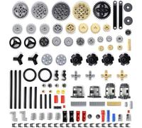 116 Pièces Technic Pièces Engrenages Ensemble d'Axes Ensemble de Pièces d'Ingénierie Gears-Axle-Pin-Connector Pièces Techniques Transmission Équipement Compatible avec Lego Technic