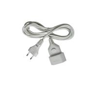 [1161660] brennenstuhl Câble de rallonge, fiche mâle euro, blanc, 3 m