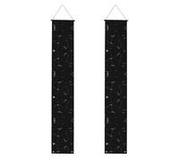 1165 Bannière de remise de diplôme avec impression marbre noir et inscription « Class of 2025 »