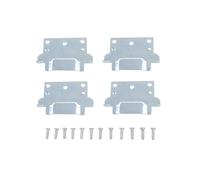 116791 Lot de 4 plaques de montage compatibles avec les pièces de cadre de lit Convient pour Hemnes et réparation de meubles