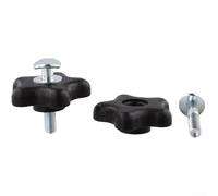 117-5976 Lot de 4 boutons de poignée de tondeuse à gazon compatibles avec les modèles Toro pour Power Curve - Kit de réparation d'outils de jardin comprenant le matériel de 5,7 cm