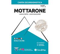 117 Mottarone. Lago d'Orta, Lago Maggiore. Carta escursionistica 1:25.000. Ediz. multilingue