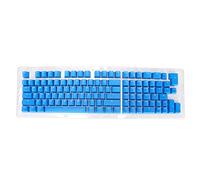 117 touches Keycaps OEM hauteur deux couleurs solidité par injection OPQ Opaque Keycaps pour 61 64 68 71 78 82 84 87 touches clavier matériau ABS conception ergonomique résistant (Lettres bleu foncé