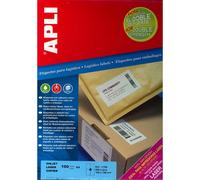 [11785] Apli Boite de 400 étiquettes coins droit adhésif extra fort multi-usa...