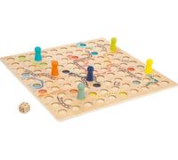 11785 Jeu De Serpent Et D'Échelle En Bois Xl Pour 6 Joueurs,Jeu De Société En Grand Format À Partir De 4 Ans,Beige