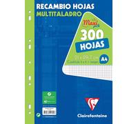 11794c Un Paquet De Feuillets Mobiles Perforés Sous Film - A4 21x29,7 Cm - 600 Pages Quadrillées 4x4 Mm - Papier Blanc 90 G[Z12]