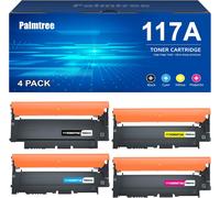 117A Cartouche De Toner 117A Compatible Pour Toner Color Laser Mfp 178Nw Toner 178Nwg 179Fwg 179Fnw 150Nw 150A Mfp 178Nwg W2070A W2071A W2072A W2073A Noir Cyan Jaune Magenta 4-Pack