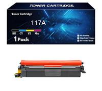 117A Cartouches de Toner Remplacement pour HP 117A W2070A W2071A W2072A W2073A Compatible avec Laser Color 150a 150nw 150w MFP 178nwg 179fwg 178nw 179fnw Imprimante ,Yellow-1 Pack