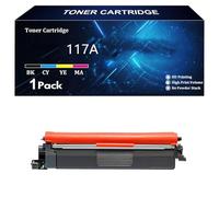 117A Cartouches de Toner Remplacement pour HP 117A W2070A W2071A W2072A W2073A Compatible avec Laser Color 150a 150nw 150w MFP 178nwg 179fwg 178nw 179fnw Imprimante ,Black-1 Pack