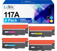 117A Lot de Toners compatibles avec HP 117A W2070A W2071A W2072A W2073A pour Toner HP Color Laser MFP 179fwg 178nwg 178nw 179fnw 150nw 150a (Noir, Cyan, Jaune, Magenta)