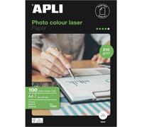 [11833] Apli Pack 100 feuilles papier photo brillant laser recto/verso A4 210g