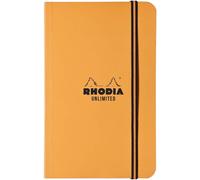 118558c - Carnet À Élastique Unlimited Orange - 9 X 14 Cm - Ligné - 120 Pages Détachables - Papier Clairefontaine Blanc 80 G/M² - Couverture Toucher Velouté - Unlimited