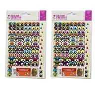 1188 gommettes adhésives - yeux Multicolore G