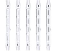 118mm R7s Dimmable ampoule halogène crayon 300W Blanc Chaud 2800K r7s linéaire 3000lm (5pcs)