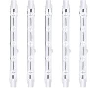 118mm R7s Dimmable ampoule halogène crayon 300W Blanc Chaud 2800K r7s linéaire 3000lm AC220-240V J118 Halogène Linéaire (5pcs)