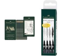 119065 Castell 9000 Crayons, Set De 12, Grades Hb À 8b, Crayons Graphite Pour Croquis, Dessin Et Écriture, Pour Artistes Et Amateurs, Extra Résistant À La Casse