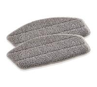 Leifheit lot de 2 housses de rechange pour balai vapeur CleanTenso, éponge microfibre pour balai à vapeur, nettoyage en profondeur, éponge de remplacement lavable, dessous velcro