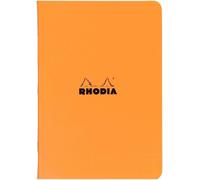 119164c - Cahier Piqué Orange - A4 21 X 29,7 Cm - Petits Carreaux - 96 Pages - Papier Clairefontaine Blanc 80 G/M² - Couverture En Carte Enduite Souple, Résistante Et Imperméable - Classic