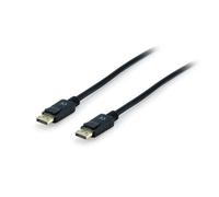 Equip 119255 Câble DisplayPort 1.4 M/M, 5m, 8K UHD (7680x4320)@60Hz, Contacts Or, Bande Passante 32.4Gbps, AWG26, HDR, MST, Noir