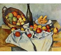 11Ct Diy Canevas Kit Complet Adulte Nature Morte Avec Panier De Fruits Kit Broderie Peinture À L'Huile Fantastique Compté Pré Imprimé Estampillé Débutant Avec Fils Cross Stitch Loisirs Créa 30x40cm