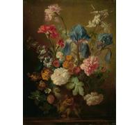 11Ct Diy Canevas Point De Croix Fleurs Dans Un Vase Kits De Broderie Peinture À L'Huile Nature Morte Canevas Broderie Point De Croix Kit Complet Adulte Debutant Kit Broderie Point De Croix 50x70cm