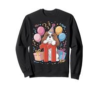 11e anniversaire enfants 11 onze Cavalier King Charles Spaniel Sweatshirt