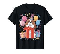 11e anniversaire enfants 11 onze Cavalier King Charles Spaniel T-Shirt