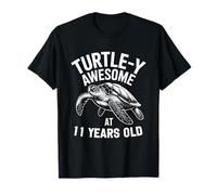 11e Anniversaire Tortues de mer Onze Ans Vie Marine T-Shirt