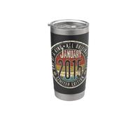 11ème anniversaire vintage janvier 2015 rétro édition limitée Gobelet isotherme en acier inoxydable double paroi
