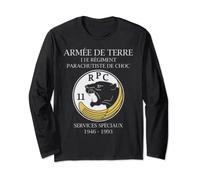 11ème Régiment de Parachute de la Force Spéciale Française Choc Militaire Manche Longue