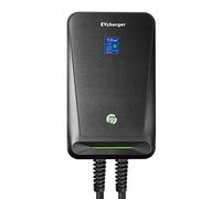 11KW Wallbox, Triphasé Type 2 Station de Charge Murale, 16A Borne de Recharge Véhicule Électrique avec écran LCD, IP66 Chargeur Voiture Electrique 11kW avec 6M Cable de Recharge