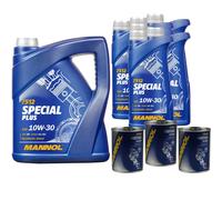 11L mannol 7512 Special Plus 10W-30 huile moteur Api Sn Acea A3/B3 Motor Flush