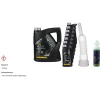 11L MANNOL Huile Moteur 5W-30 API SN/SM/CF Tuyau + Nettoyeur De Vitres