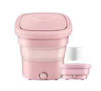 11L Mini Machine à Laver,Machine a Laver Portable,Lave-linge Pliable à Ultrasons Alimentée,Stérilisation à rayons bleus Laveuse pour Voyage Camping Chaussettes Sous-vêtements Culottes ( Color : Pink )