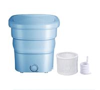 11L Mini Machine à Laver,Machine a Laver Portable,Lave-linge Pliable à Ultrasons Alimentée,Stérilisation à rayons bleus Laveuse pour Voyage Camping Chaussettes Sous-vêtements Culottes ( Color : Blue )