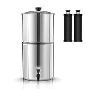 11L Seau de Filtration d'eau de Système de Filtre à Eau par Gravité 27 * 52cm pour La Préparation Aux Urgences de Randonnée à La Maison de Camping en Plein Air