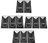 11pcs 43/65/80 cm Pull à main circulaire à aiguilles à tricoter multi-tailles - Kit de tissage (43 cm)