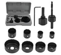 11Pcs Coffret Scie Cloche,19mm-64mm Bois Scie Cloche Placo, Coffret Scies Trépans pour le Perçage Précis de Trous Dans le Bois