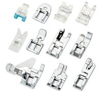 11Pcs Pieds-de-Biche,Kit de Machine à Coudre Pieds Presseur de Rechange Pièces Accessoires pour Quelques Modèles de Machine