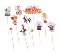 11pcs / Set Topper Acrobatie Pratique Anniversaire Décoration Enfants Cupcake Toppers Cirque Gâteau Choix pour Les Garçons du Festival Grils