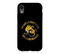 11th Birthday 11 Years Old Girl and Loves Dragons Cute Girls Coque pour iPhone XR