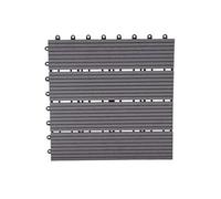 11x carreau WPC Rhone optique bois à 30x30cm premium gris linéaire