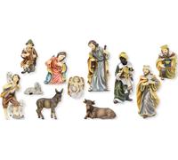 11x FADEDA Mathias figurines de crèche / hauteur:7 cm / peintes à la main / figurines de crèche très détaillées - Noël Table Décoration Accessoires de crèche